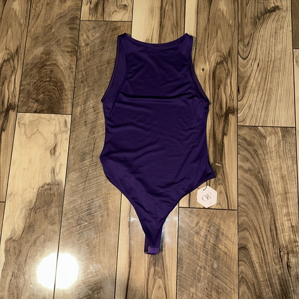 OW Collection Purple Bodysuit